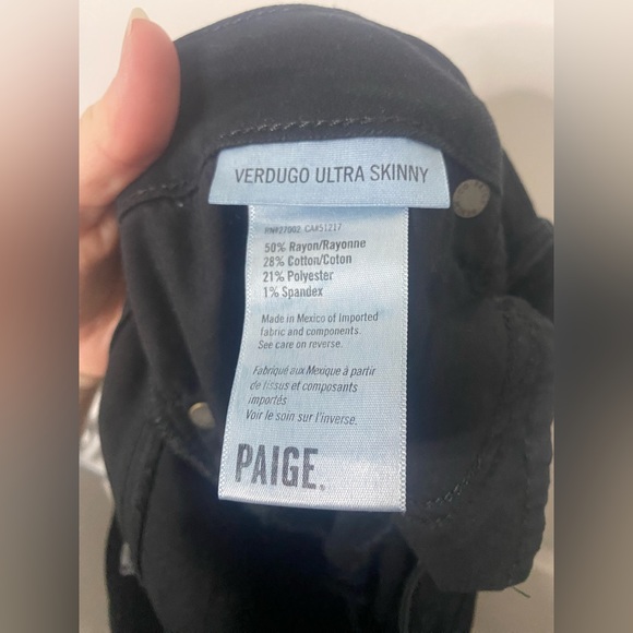 Paige verdugo ultra skinny black high waisted jeans - Picture 10 of 11